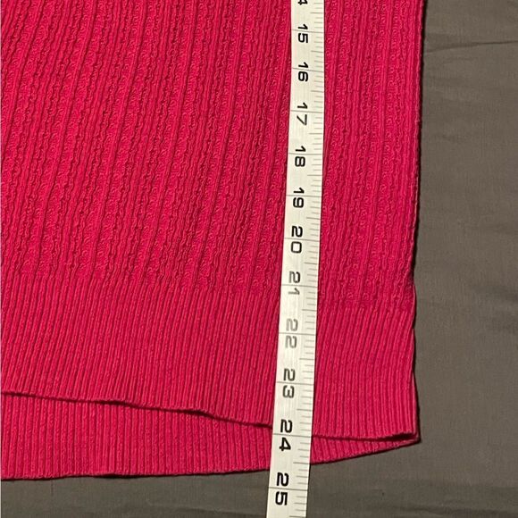 NWOT! Sonoma Pink Long Sleeve Sweater (with beige built-in undershirt). Size Lg. - Picture 7 of 9